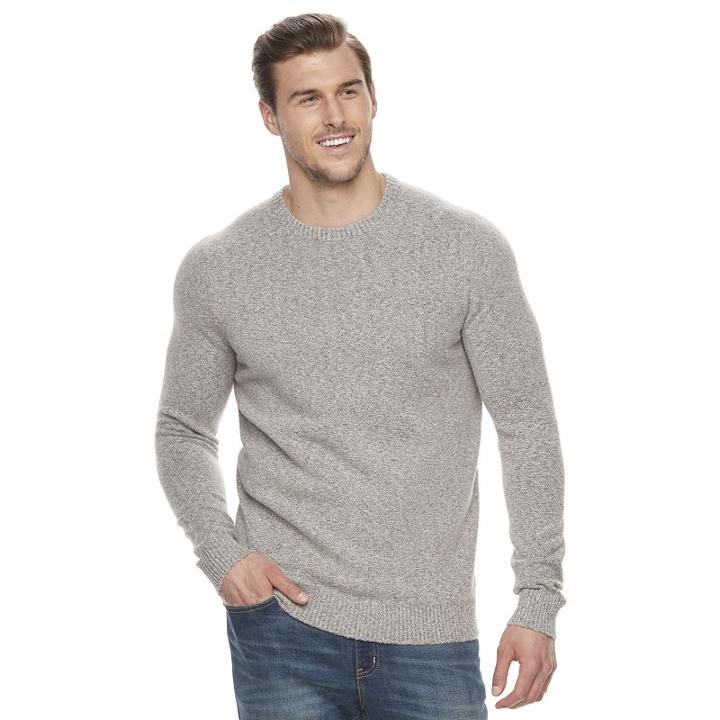 Big & Tall Croft & Barrow&reg; True Comfort Stretch Crewneck Sweater, Men's, Size: 2xb, Med Brown