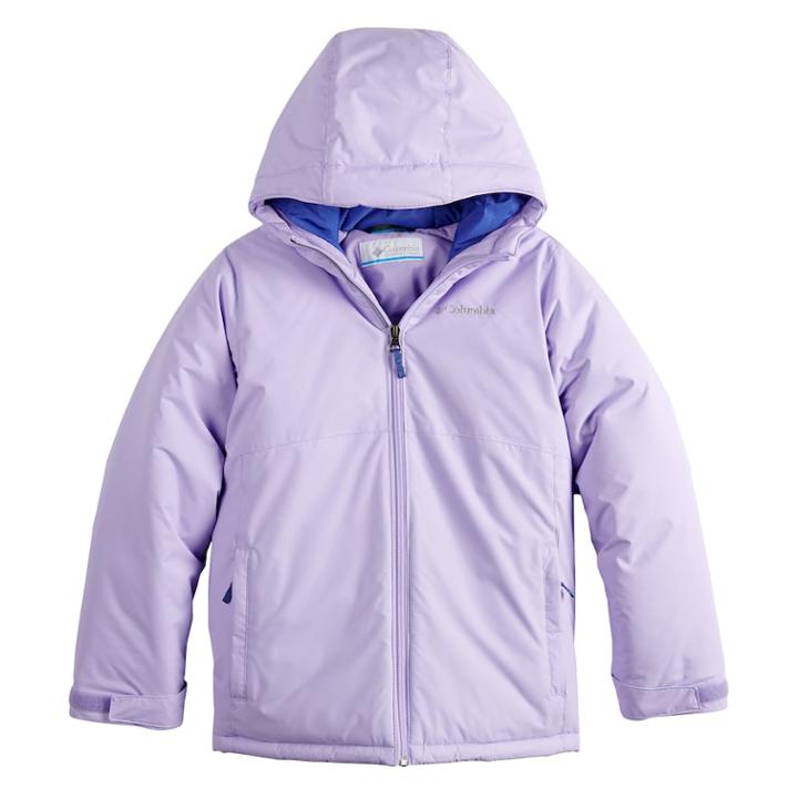 Girls 4-18 Columbia Snowman Builder Heavyweight Jacket, Size: S(8), Drk Purple
