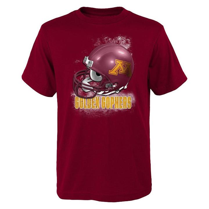 Boys 8-20 Minnesota Golden Gophers Helmet Tee, Boy's, Size: M(10-12), Red
