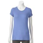 Women's Apt. 9&reg; Essential Crewneck Tee, Size: Xl, Blue (navy)