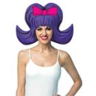 Adult Purple Bouffant Foam Costume Wig, Women's