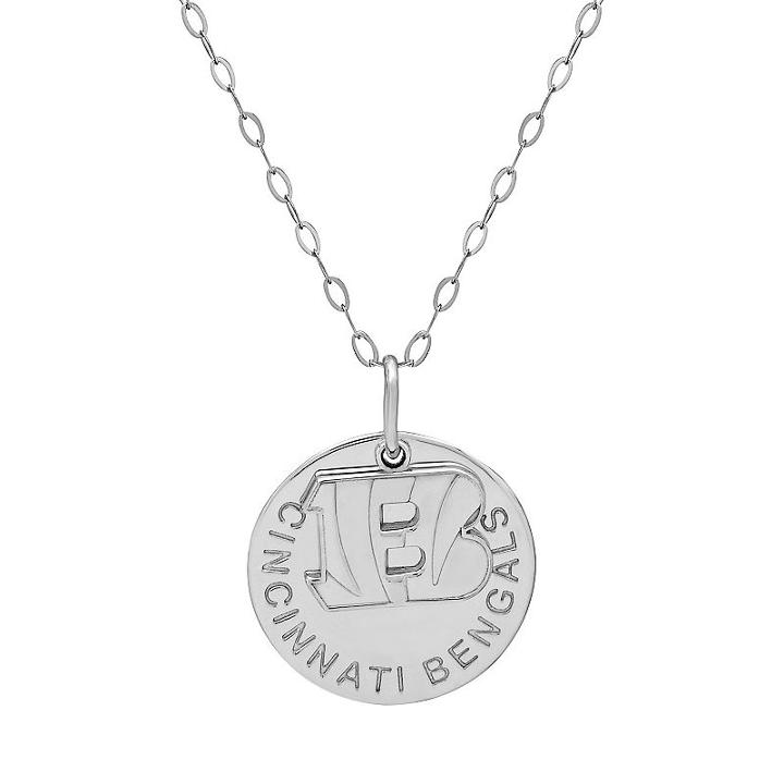 Cincinnati Bengals Sterling Silver Team Logo Pendant Necklace, Women's, Size: 17