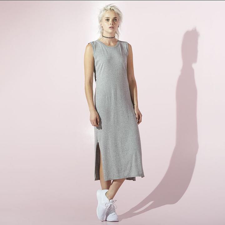 Women's Juicy Back Cutout Shift Dress, Size: Xl, Light Grey
