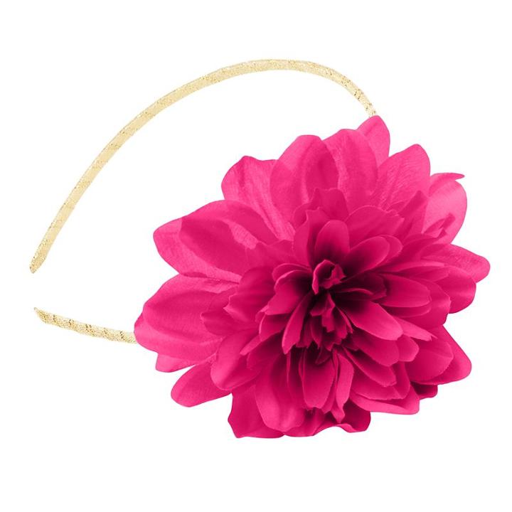 Girls 4-16 Flower Glitter Headband, Girl's, Light Pink