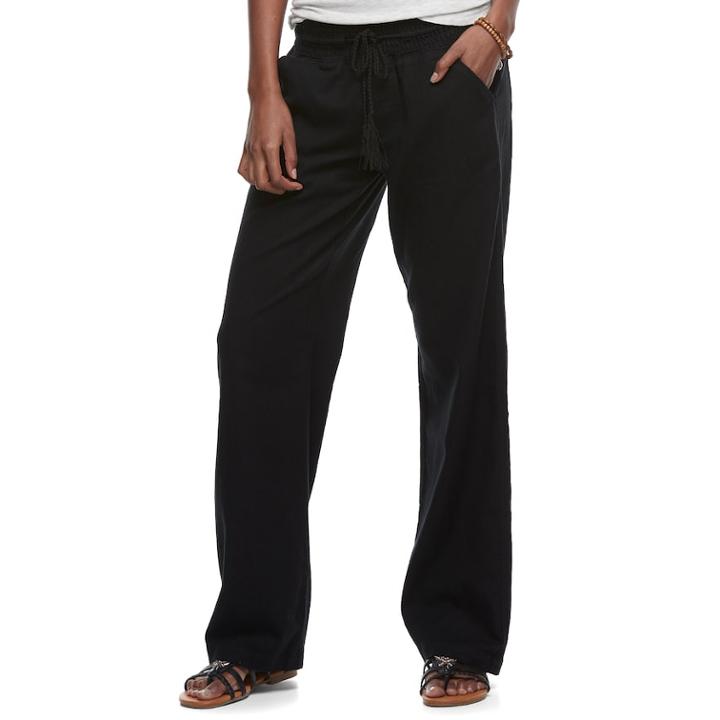 Juniors' So&reg; Wide-leg Beach Pants, Teens, Size: Xs, Oxford