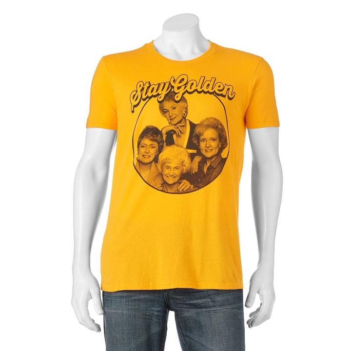 Men's Golden Girls Stay Golden Tee, Size: Large, Yellow Oth