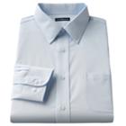 Big & Tall Croft & Barrow&reg; Solid Broadcloth Point-collar Dress Shirt, Size: 16.5 36/7t, Blue