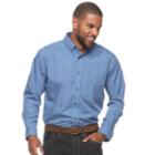 Men's Haggar&reg; Weekender Classic-fit Button-down Shirt, Size: Xl, Light Blue