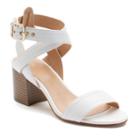 Apt. 9&reg; Peaceful Women's Block Heel Sandals, Size: 8.5, White