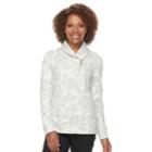 Petite Croft & Barrow&reg; Shawl Collar Textured Sweatshirt, Women's, Size: S Petite, Natural