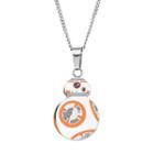 Star Wars: Episode Vii The Force Awakens Men's Stainless Steel Bb-8 Pendant Necklace, Size: 22, Grey