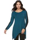 Women's Apt. 9&reg; Handkerchief Hem Tunic, Size: Xxl, Turquoise/blue (turq/aqua)