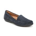 Naturalsoul By Naturalizer Kacy Women's Leather Flats, Size: 8.5 Wide, Dark Blue