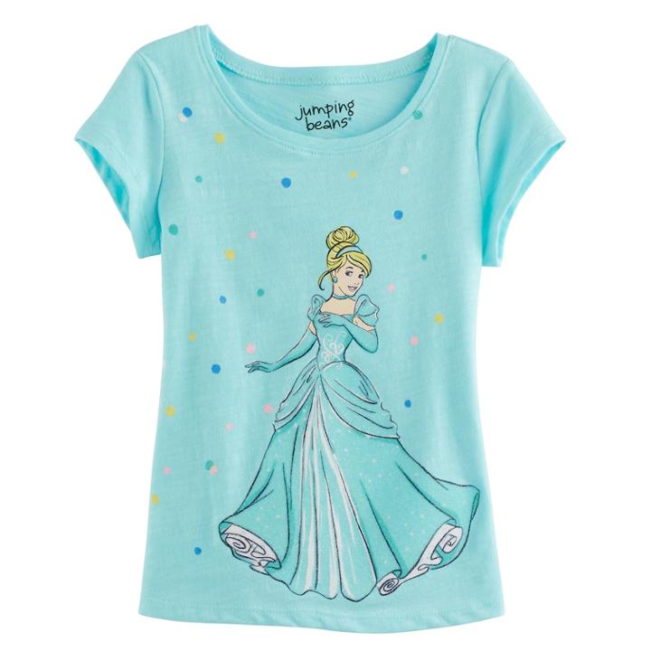 Disney's Cinderella Toddler Girl Glitter Graphic Tee By Jumping Beans&reg;, Size: 4t, Turquoise/blue (turq/aqua)