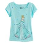 Disney's Cinderella Toddler Girl Glitter Graphic Tee By Jumping Beans&reg;, Size: 4t, Turquoise/blue (turq/aqua)