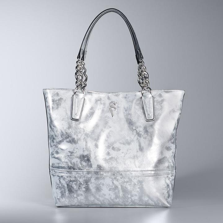 Simply Vera Vera Wang Catherine Tote, Women's, Dark Grey