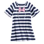 Disney's Minnie Mouse Toddler Girl Striped Shift Dress By Jumping Beans&reg;, Size: 3t, Blue (navy)