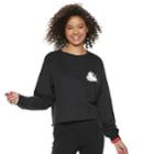 Disney's Mickey Mouse 90th Anniversary Juniors' Sketch Pocket Top, Teens, Size: Xs, Black