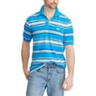 Men's Chaps Classic-fit Striped Pique Polo, Size: Small, Blue