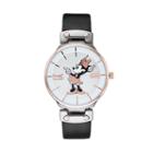 Disney's Minnie Mouse Two Tone Watch, Women's, Size: Large, Black