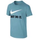 Boys 8-20 Nike Just Do It Swoosh Graphic Tee, Size: Large, Turquoise/blue (turq/aqua)