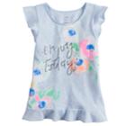 Girls 4-12 Sonoma Goods For Life&reg; Embellished Ruffled Top, Size: 6x, Light Blue