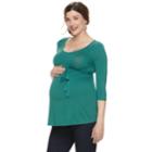 Maternity A:glow Tunic, Women's, Size: Xl-mat, Med Green