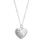 Silver Expressions By Larocks Mom Family Tree Heart Pendant Necklace, Women's, Grey