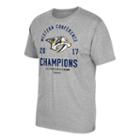 Men's Reebok Nashville Predators 2017 Conference Champions Classic Tee, Size: Medium, Grey