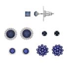 Lc Lauren Conrad Blue Geometric Nickel Free Stud Earring Set, Women's