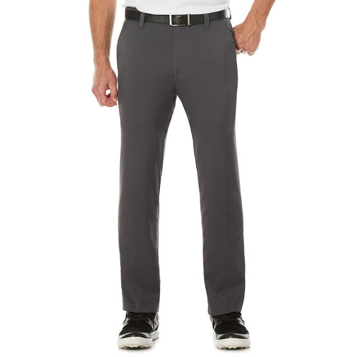 Men's Grand Slam Active Waistband Tech Golf Pants, Size: 38x30, Grey Other