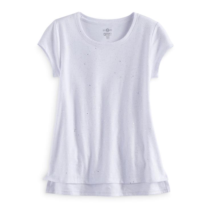 Girls 7-16 & Plus Size So&reg; Vented Hem Core Tee, Size: 12 1/2, Natural