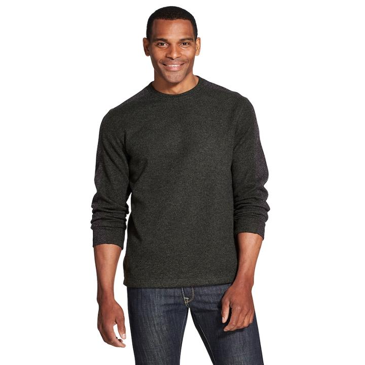 Men's Van Heusen Classic-fit Never Tuck Sweater Fleece Pullover, Size: Small, Med Green