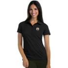 Women's Antigua Boston Celtics Pique Xtra-lite Polo, Size: Medium, Black