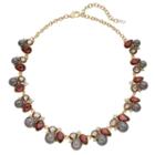 Napier Simulated Pearl Stone Cluster Necklace, Women's, Multicolor