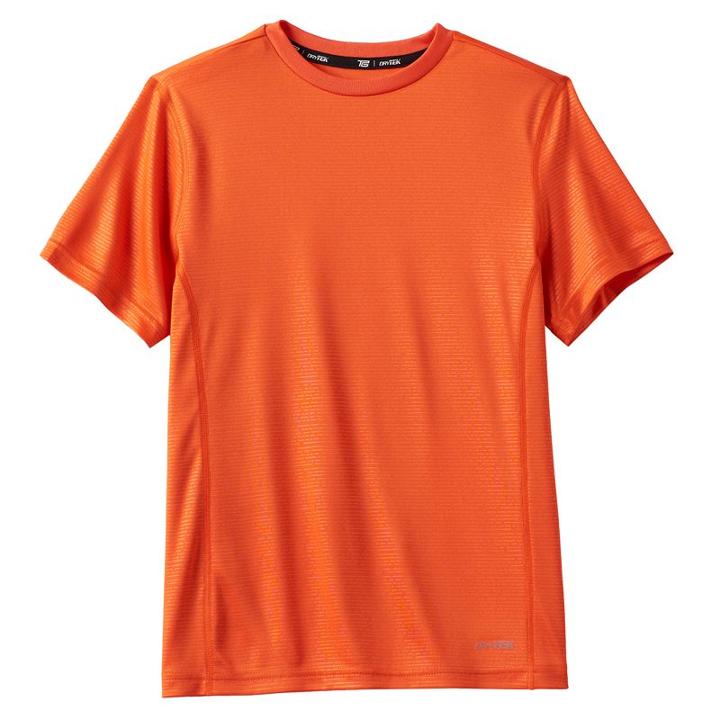 Boys 8-20 Tek Gear&reg; Embossed Drytek Tee, Boy's, Size: L(14/16), Orange