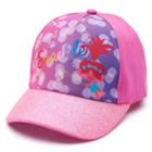 Toddler Girl Dreamworks Trolls Poppy Glitter Baseball Cap Hat, Dark Red
