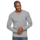 Men's Sonoma Goods For Life&trade; Classic-fit Flexwear Henley, Size: Large, Black