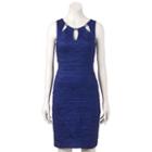 Women's Scarlett Crinkle Sheath Dress, Size: 10, Blue (navy)