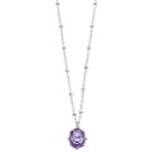 Lc Lauren Conrad Long Purple Oval Stone Pendant Necklace, Women's, Blue