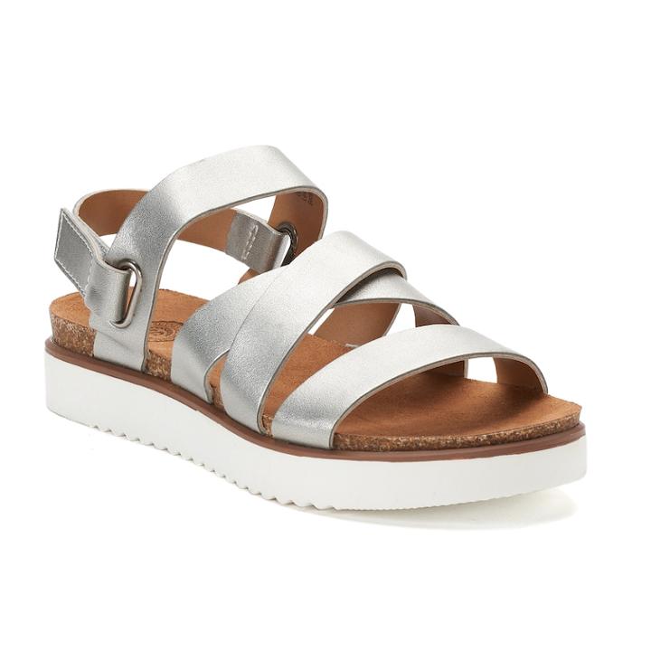 So&reg; Angelshark Women's Sandals, Size: Medium (7), Silver
