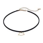 Lc Lauren Conrad Cat Choker Necklace, Women's, Black