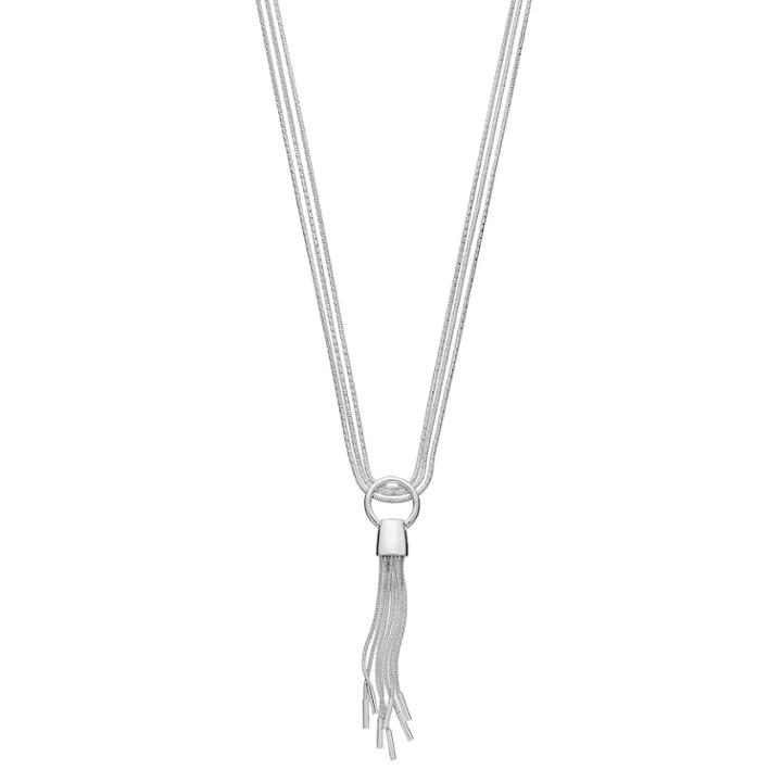 Dana Buchman Cobra Chain Tasseled Pendant Necklace, Women's, Silver
