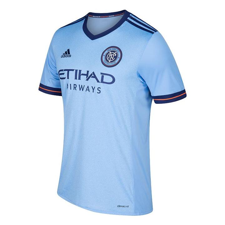 Men's Adidas New York City Fc Wordmark Mls Jersey, Size: Large, Blue