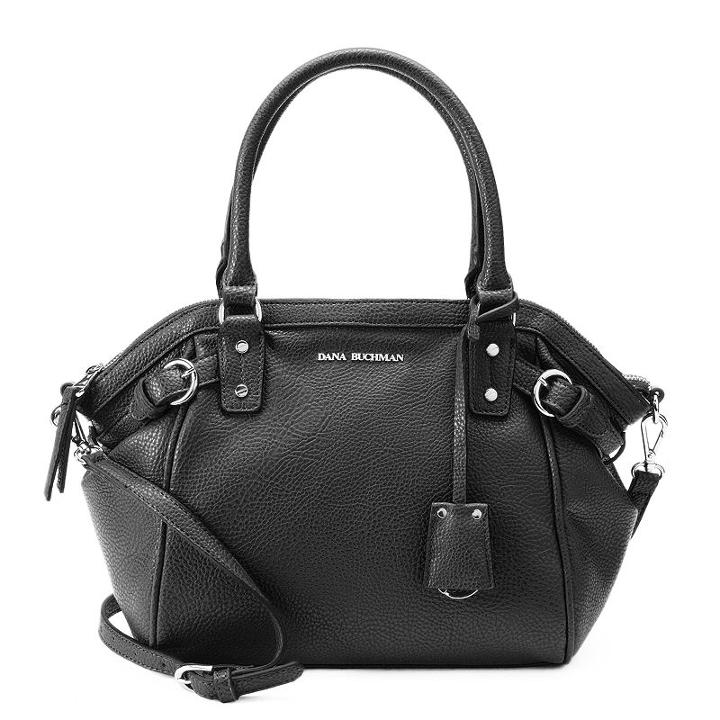 Dana Buchman Brittany Textured Satchel, Women's, Grey