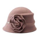 Betmar Alexandrite Felt Floral Cloche Hat, Women's, Red Other