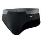 Men's Nike Victory Colorblock Swim Briefs, Size: 36, Black