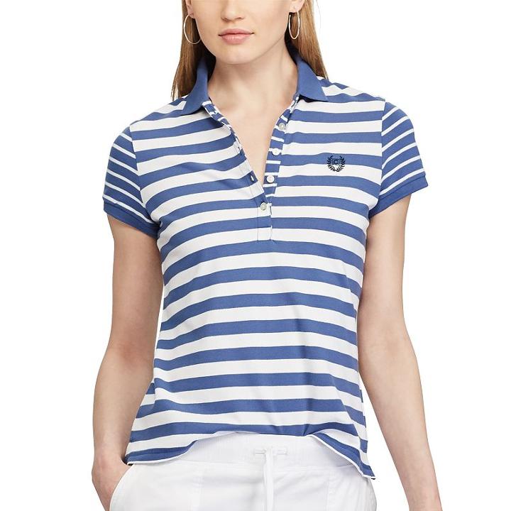 Women's Chaps Polo, Size: Large, Blue