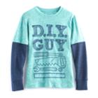 Boys 4-10 Jumping Beans&reg; Thermal Heathered Tee, Size: 7, Dark Green