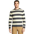 Men's Izod Newport Classic-fit Rugby-striped Crewneck Sweater, Size: Small, Dark Blue